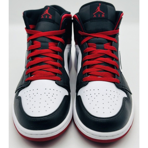 NEW Nike Air Jordan 1 Mid White Gym Red Black DQ8426-106 Men\'s Size Multi main image 5